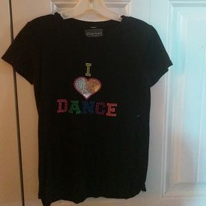 Black dance T-SHIRT